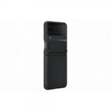 Samsung Original Galaxy Z Flip 4 Flap Leather Cover, musta