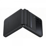 Samsung Original Galaxy Z Flip 4 Flap Leather Cover, musta