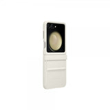 Samsung Alkuperäinen Galaxy Z Flip 5 Kuori Flap Eco-Leather Case Cream