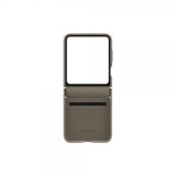 Samsung Alkuperäinen Galaxy Z Flip 5 Kuori Flap Eco-Leather Kotelo Etoupe