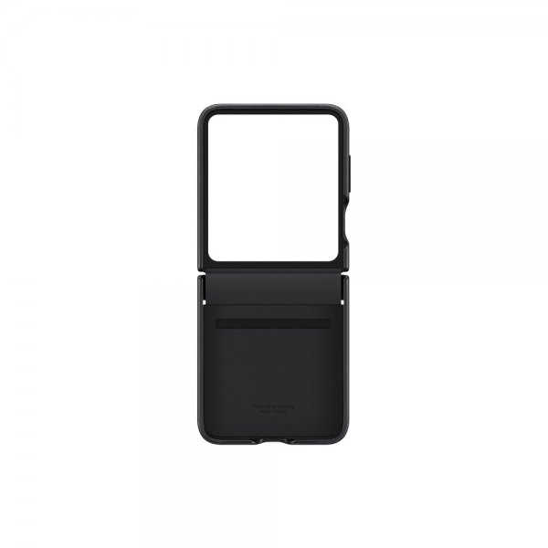 Samsung Original Galaxy Z Flip 5 Kuoret Flap Eco-Leather Case Musta