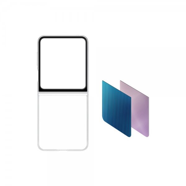 Samsung Alkuperäinen Galaxy Z Flip 5 Kuori Flipsuit Case Läpinäkyvä