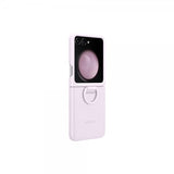 Samsung Original Galaxy Z Flip 5 Kuori Silikonisuojakuori sormuksella Laventeli