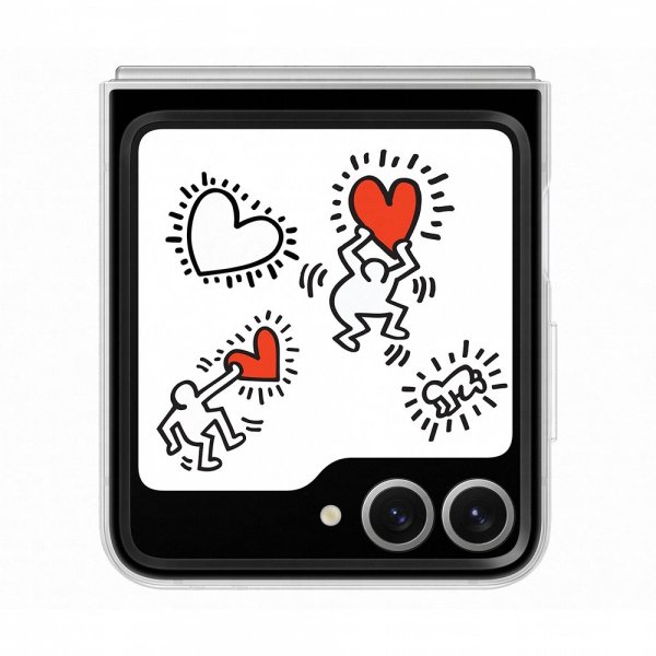 Samsung Original Galaxy Z Flip 6/Galaxy Z Flip 7 FE -kuoret Flipsuit Case, valkoinen