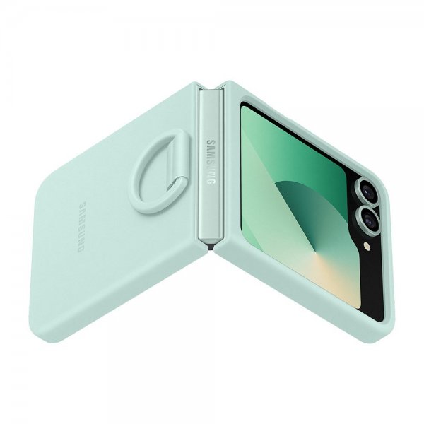 Samsung Original Galaxy Z Flip 6/Flip 7 FE suojakuori, silikonikuori, Mint