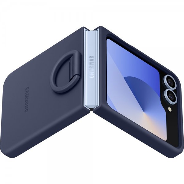 Samsung Original Galaxy Z Flip 6/Flip 7 FE silikonikuori, laivastonsininen