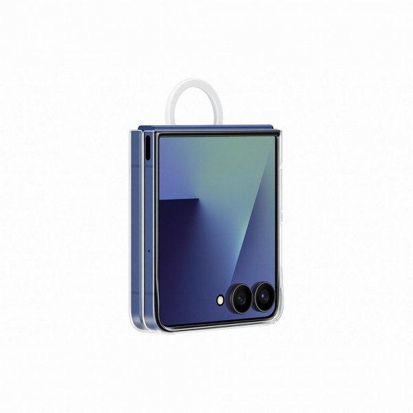 Samsung Original Galaxy Z Flip 7 Kuori Sormuskotelo Kirkas Läpinäkyvä