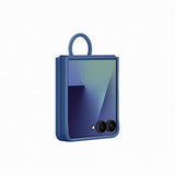 Samsung Alkuperäinen Galaxy Z Flip 7 Kuori Ring Case Silicone Sininen
