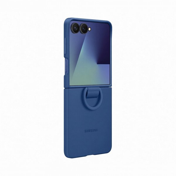 Samsung Alkuperäinen Galaxy Z Flip 7 Kuori Ring Case Silicone Sininen