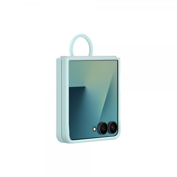 Samsung Original Galaxy Z Flip 7 Kuori Ring Case Silicone Mint