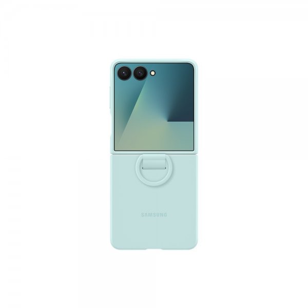 Samsung Original Galaxy Z Flip 7 Kuori Ring Case Silicone Mint