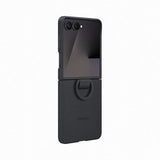 Samsung Original Galaxy Z Flip 7 Kuori Ring Case Silikoni Musta