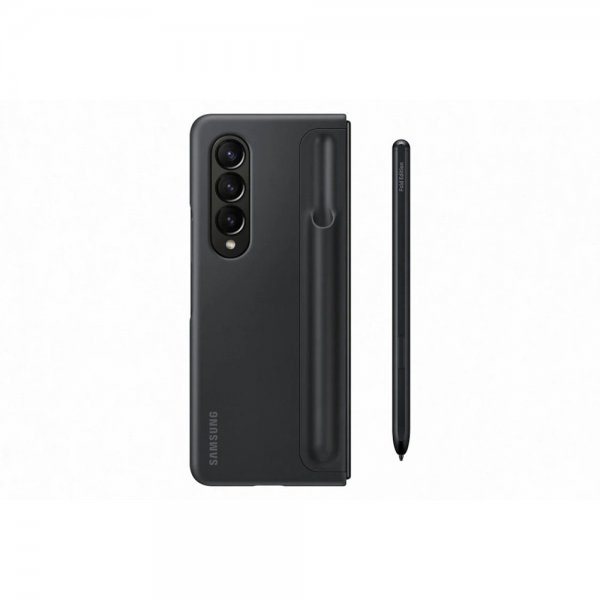 Samsung Original Galaxy Z Fold 4 -suojakuori, jossa teline ja kynä, musta