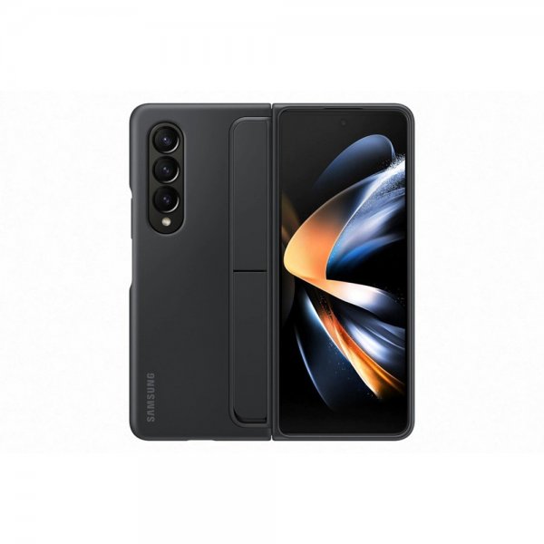 Samsung Original Galaxy Z Fold 4 -suojakuori, jossa teline ja kynä, musta