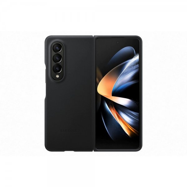 Samsung Alkuperäinen Galaxy Z Fold 4 Kuori Nahkakotelo Musta