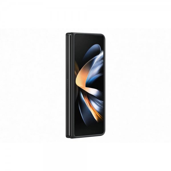 Samsung Alkuperäinen Galaxy Z Fold 4 Kuori Nahkakotelo Musta