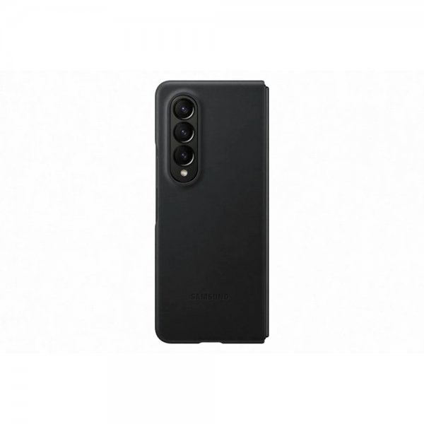 Samsung Alkuperäinen Galaxy Z Fold 4 Kuori Nahkakotelo Musta