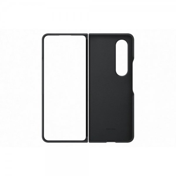 Samsung Alkuperäinen Galaxy Z Fold 4 Kuori Nahkakotelo Musta
