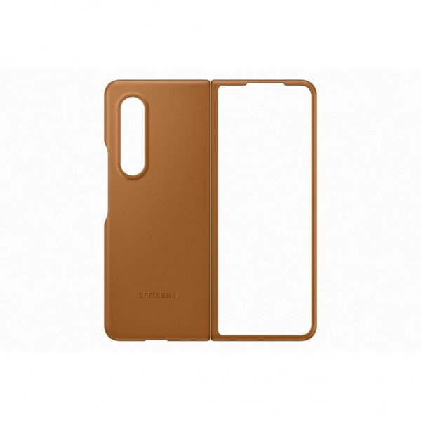 Samsung Original Galaxy Z Fold3 -kuori nahkasuoja, kameli
