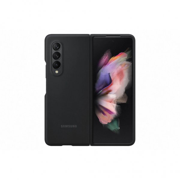Samsung Original Galaxy Z Fold3 -suojakuori silikoninen, musta