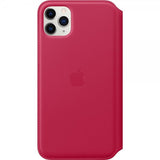 Apple alkuperäinen iPhone 11 Pro Max -nahkakotelo, vadelma