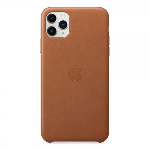 Apple Alkuperäinen iPhone 11 Pro Max Nahkakuori Ruskea