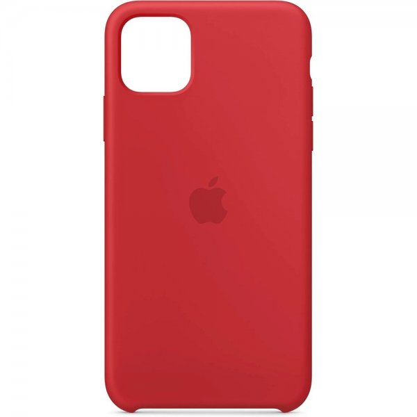Apple Alkuperäinen iPhone 11 Pro Max Silikonikuori Punainen