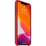Apple Alkuperäinen iPhone 11 Pro Max Silikonikuori Punainen