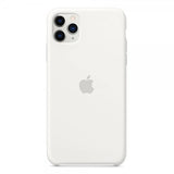 Apple Alkuperäinen iPhone 11 Pro Max Silikonikuori Valkoinen