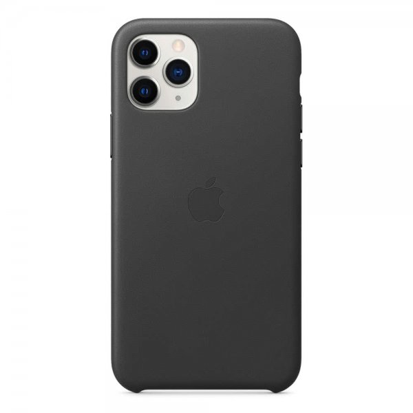 Alkuperäinen Apple iPhone 11 Pro Nahkakuori Musta