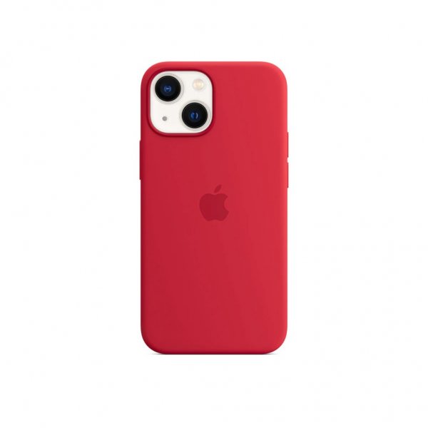 Apple Alkuperäinen iPhone 13 Silicone Case MagSafe Punainen