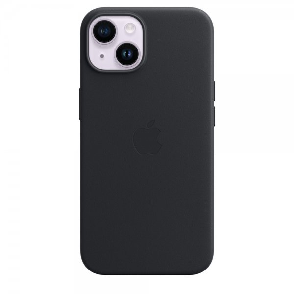 Apple Original iPhone 14 Plus Kuori Nahkakuori MagSafe Midnatt