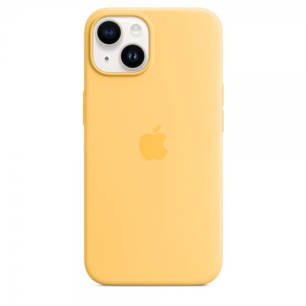 Apple Alkuperäinen iPhone 14 Plus Silicone Case -kuori MagSafella, Auringonkukka