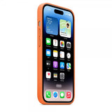 Apple Alkuperäinen iPhone 14 Pro Max Nahkakuori MagSafella Oranssi