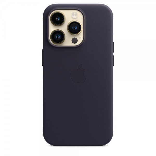 Apple alkuperäinen iPhone 14 Pro Max -nahkakuori MagSafella, muste