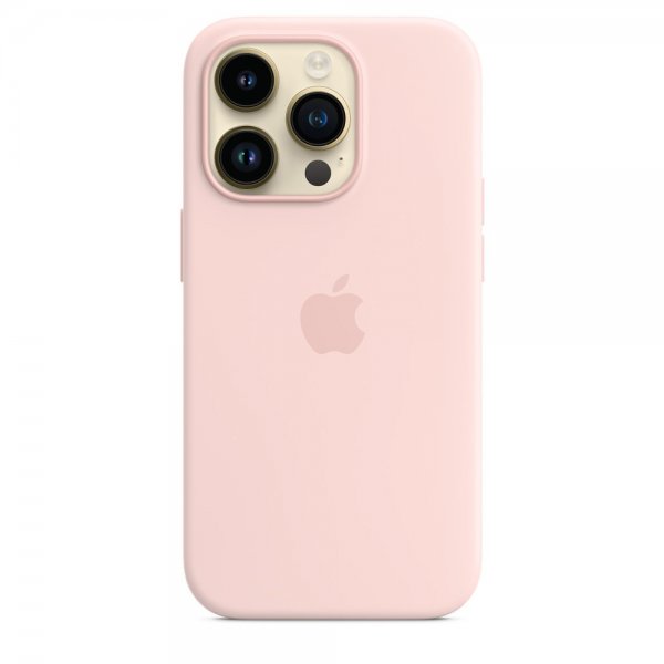 Apple Alkuperäinen iPhone 14 Pro Max Silikonikuori MagSafella, Liiturannanvaaleanpunainen