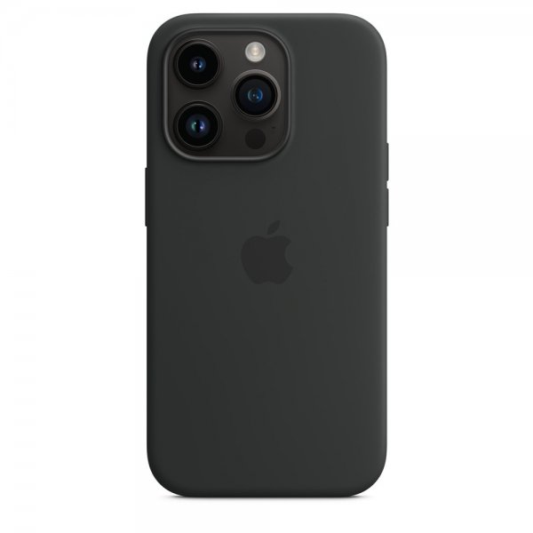 Apple alkuperäinen iPhone 14 Pro Max silikonikuori MagSafe yönsininen