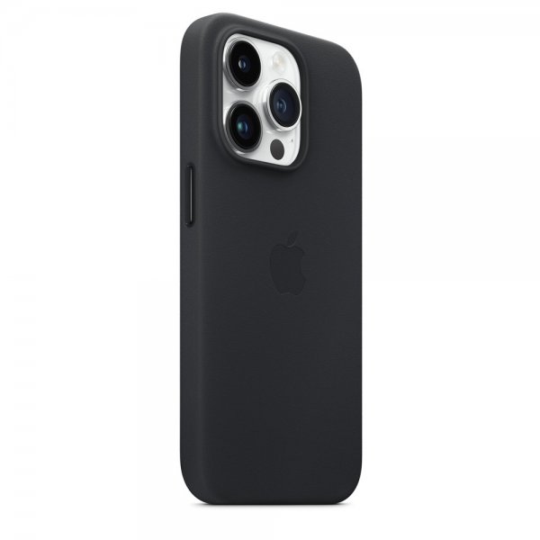 Apple Alkuperäinen iPhone 14 Pro Kuori Nahkakotelo MagSafe Keskiyö