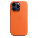 Apple Original iPhone 14 Pro -nahkakuori MagSafe oranssi
