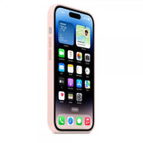 Apple alkuperäinen iPhone 14 Pro -silikonikuori MagSafella, liituvaaleanpunainen