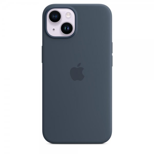 Apple Alkuperäinen iPhone 14 Silikonisuojakuori MagSafella, Myrskynsininen