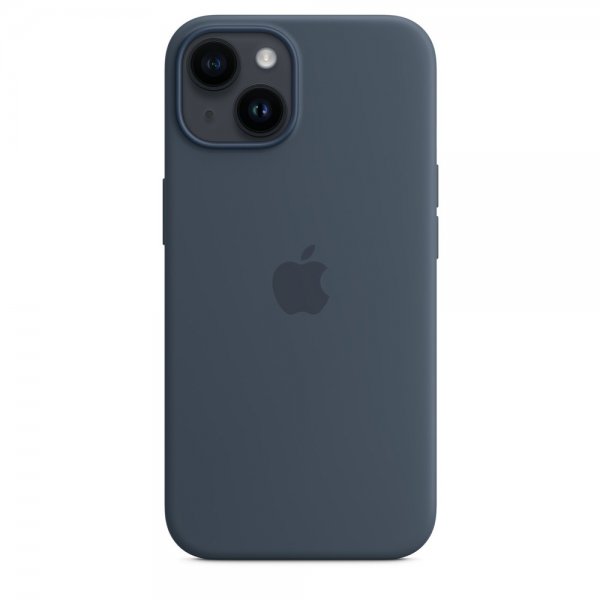 Apple Alkuperäinen iPhone 14 Silikonisuojakuori MagSafella, Myrskynsininen
