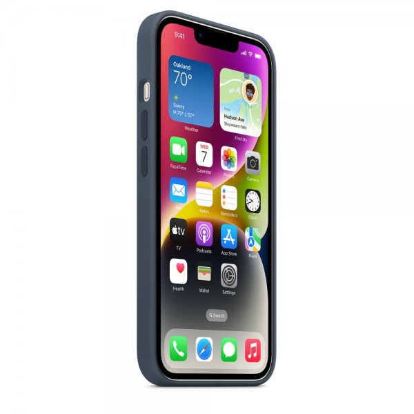 Apple Alkuperäinen iPhone 14 Silikonisuojakuori MagSafella, Myrskynsininen