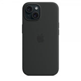 Apple Original iPhone 15 Plus Kuori Silikoni MagSafe Musta