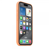 Alkuperäinen Apple iPhone 15 Pro Max -silikonikuori MagSafella, appelsiinisorbet