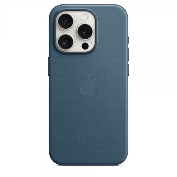 Apple Original iPhone 15 Pro -FineWoven-suojakuori MagSafella, Tyynenmerensininen