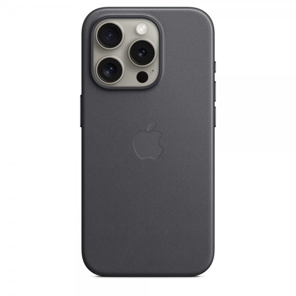 Apple Alkuperäinen iPhone 15 Pro Kuori FineWoven MagSafe Musta