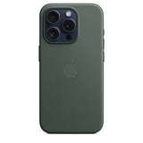 Apple Alkuperäinen iPhone 15 Pro Kuori FineWoven MagSafe Talvivihreä