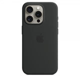 Apple Alkuperäinen iPhone 15 Pro Silikonikuori MagSafella Musta