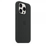 Apple Alkuperäinen iPhone 15 Pro Silikonikuori MagSafella Musta